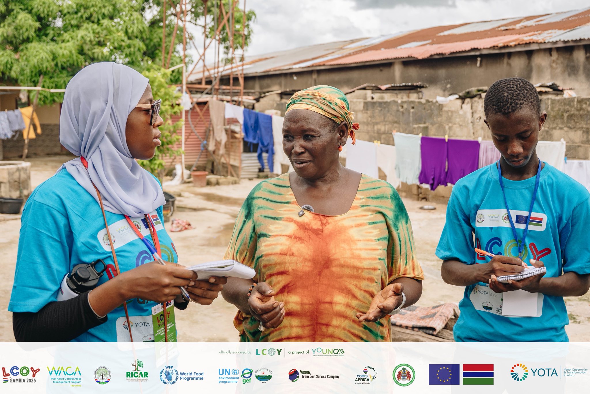 Youth delegates in community engagement. 